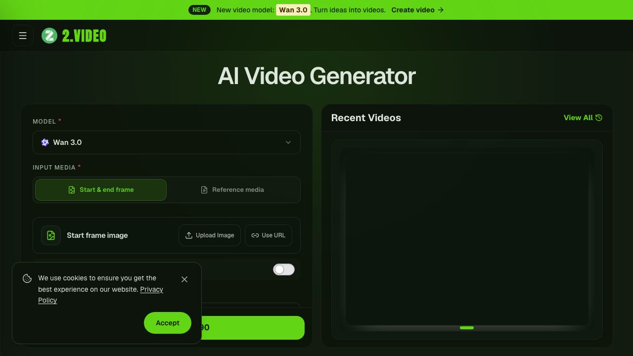 2 VIDEO 网站截图