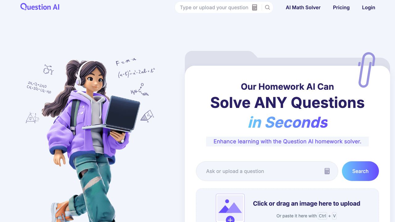 QuestionAI.ai website screenshot