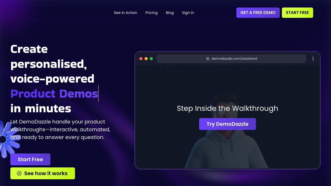 DemoDazzle 网站截图