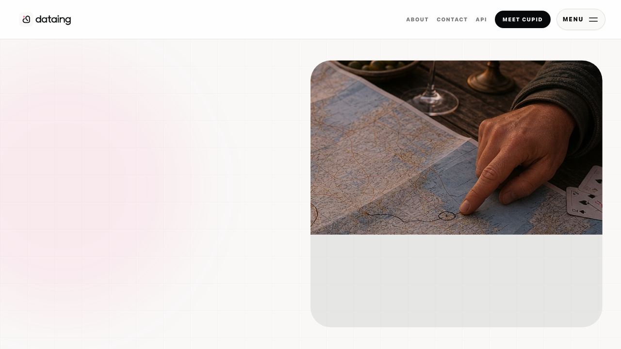 Dataing website screenshot