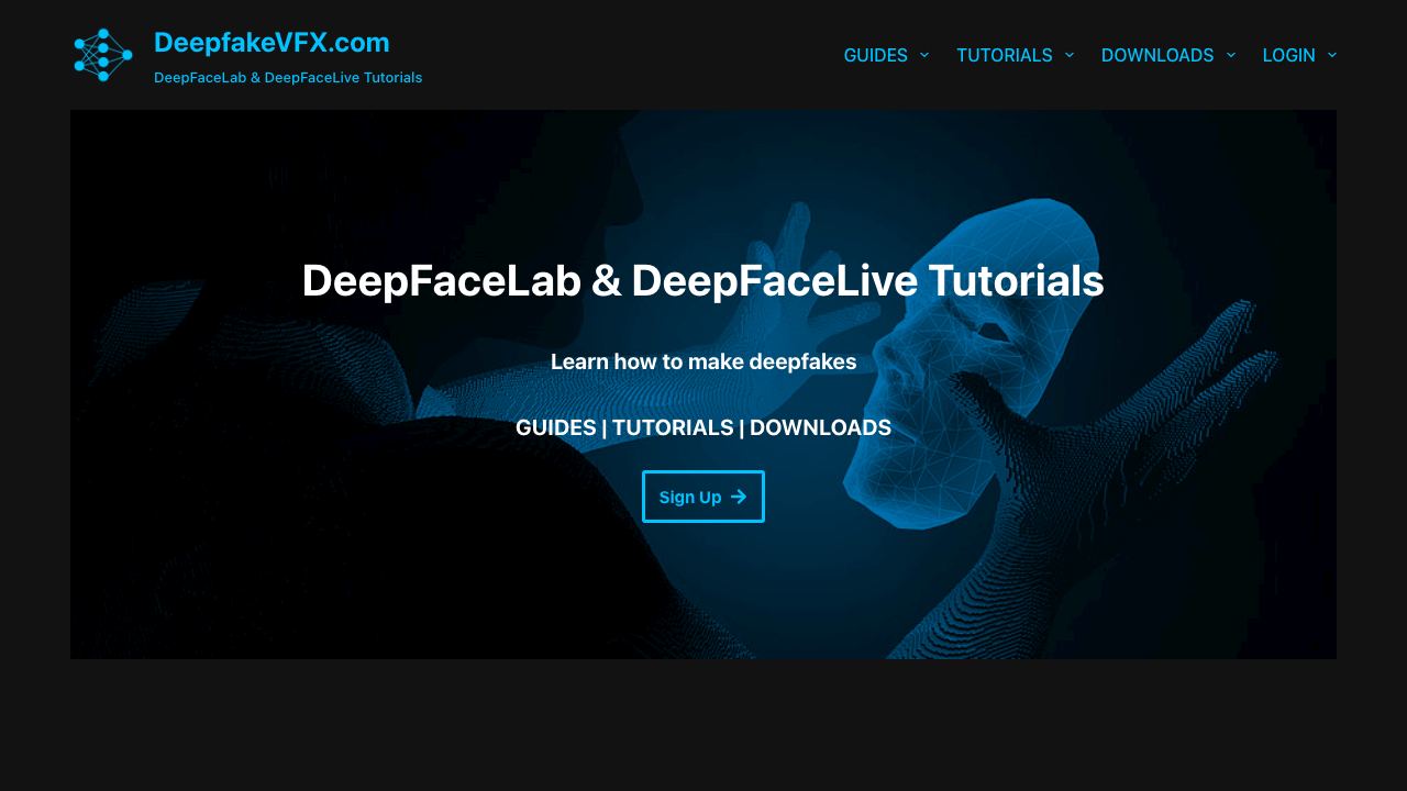 DeepfakeVFX.com 网站截图