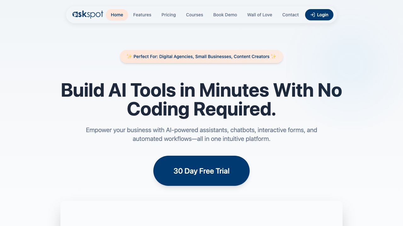 AskSpot.ai 网站截图