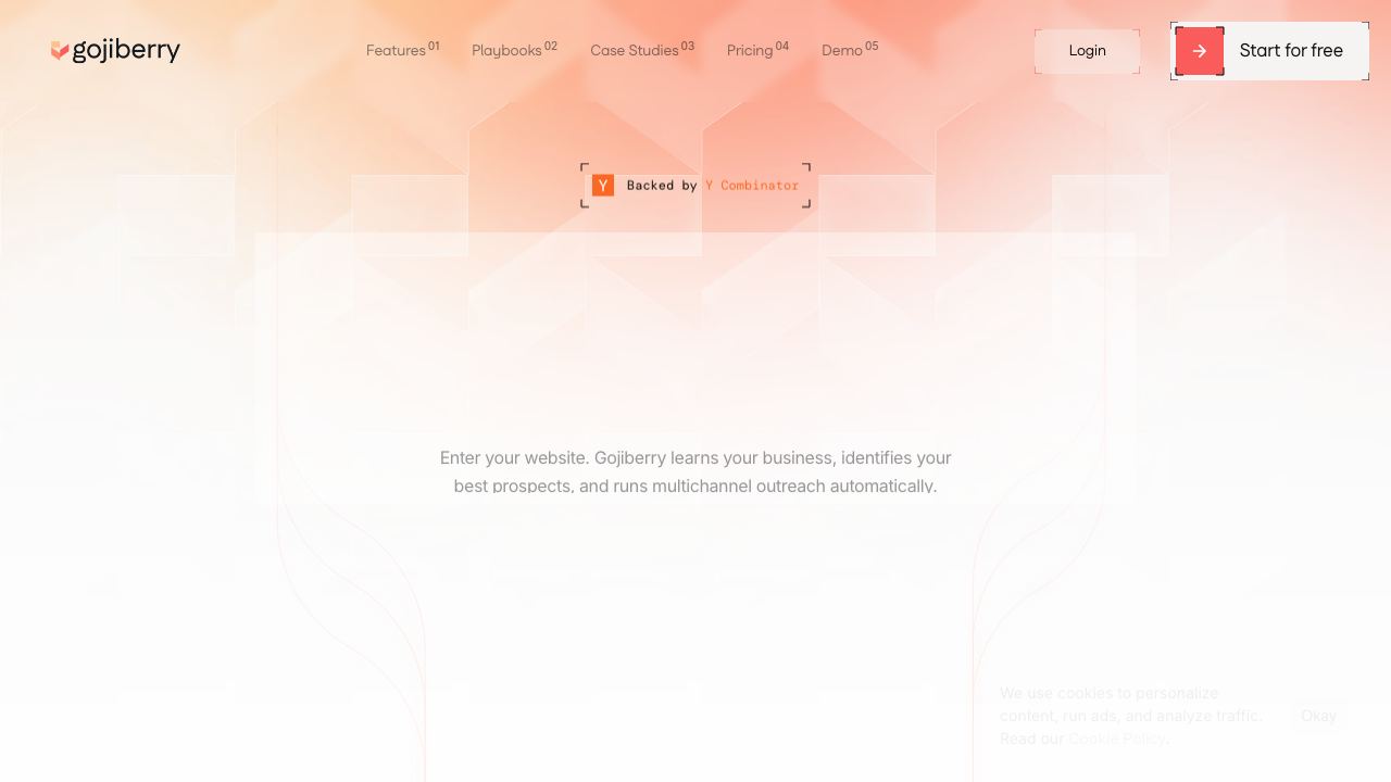 Gojiberry website screenshot