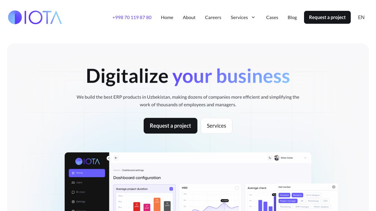 IOTA website screenshot