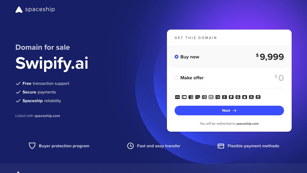 Swipify 网站截图