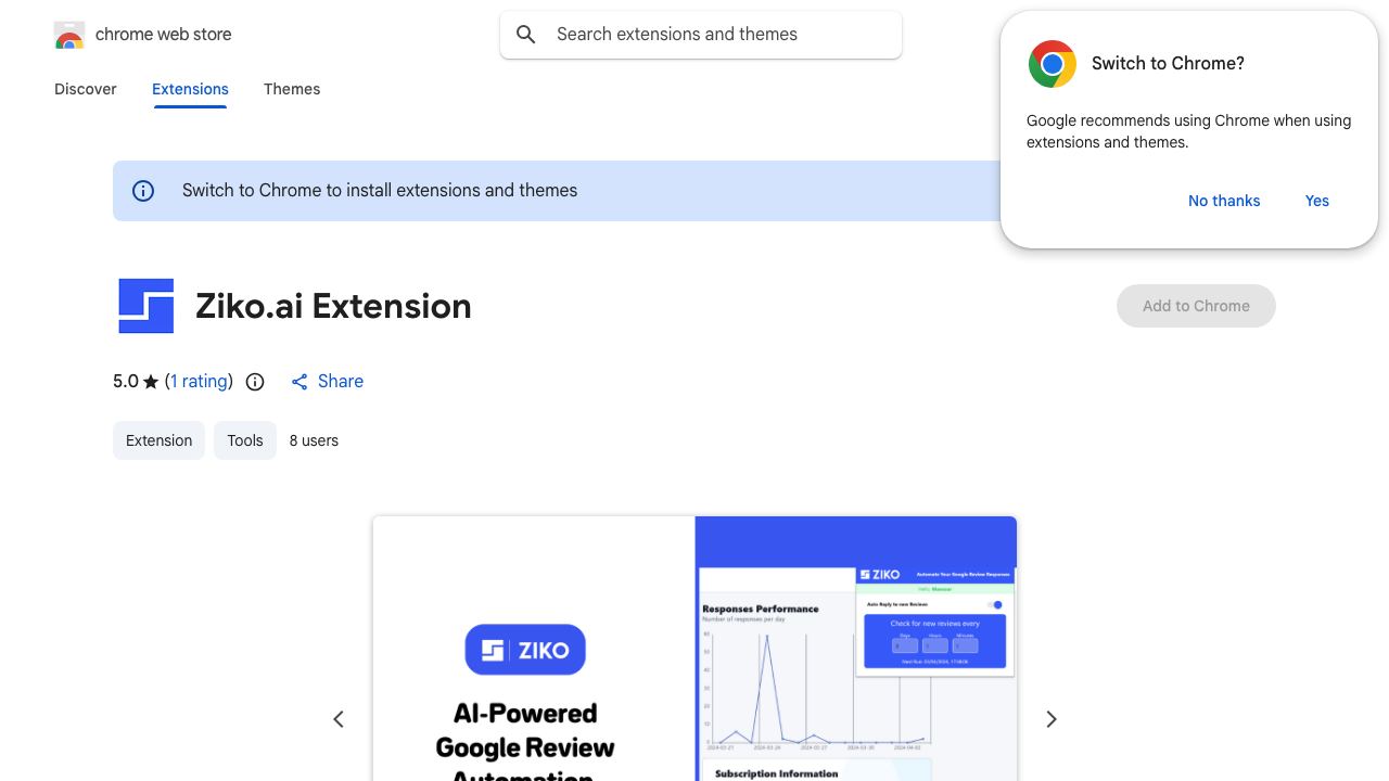 Ziko.ai Extension 网站截图