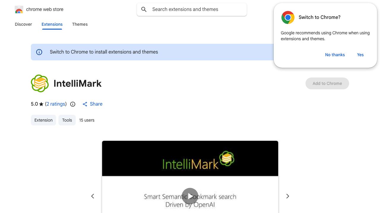 IntelliMark website screenshot