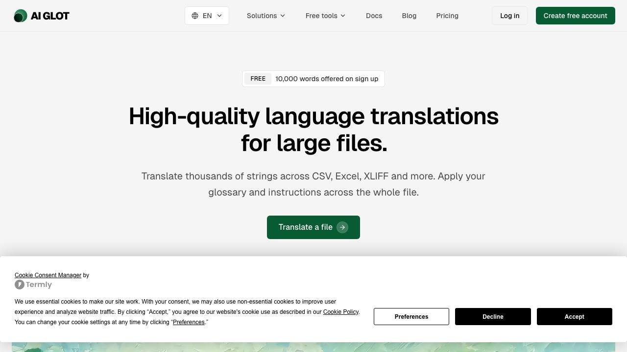 AI glot 网站截图