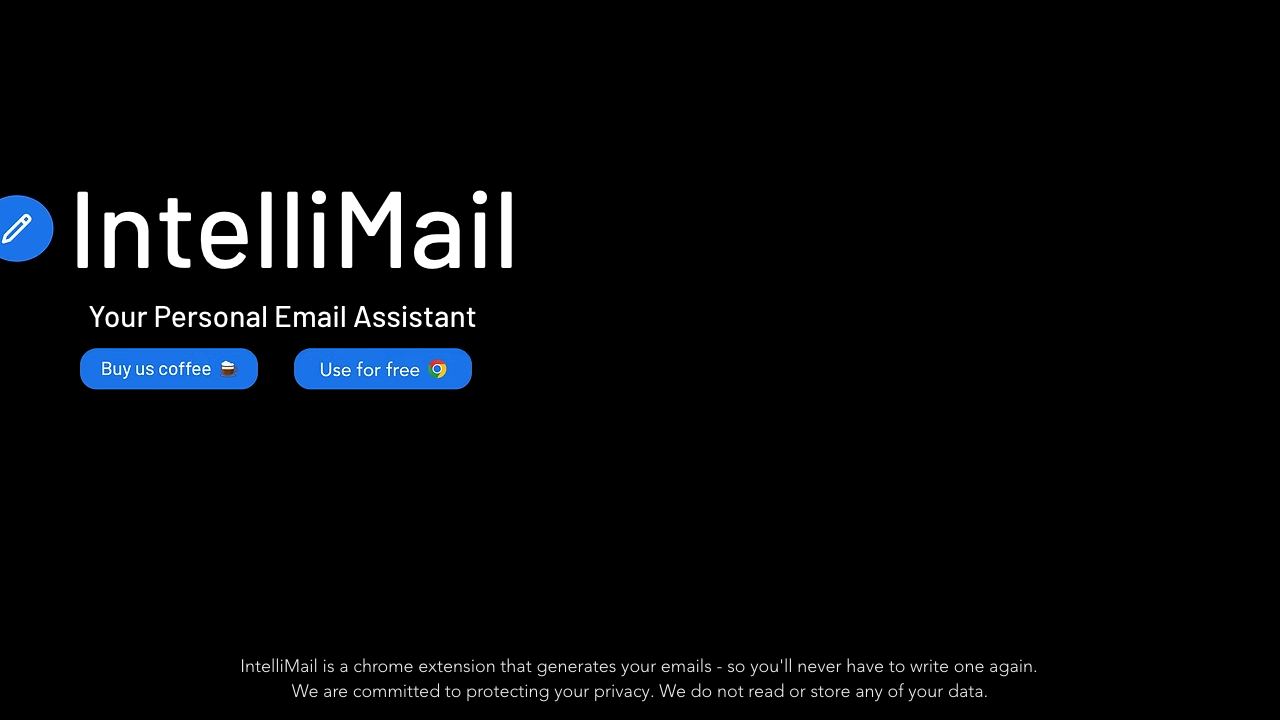 IntelliMail website screenshot