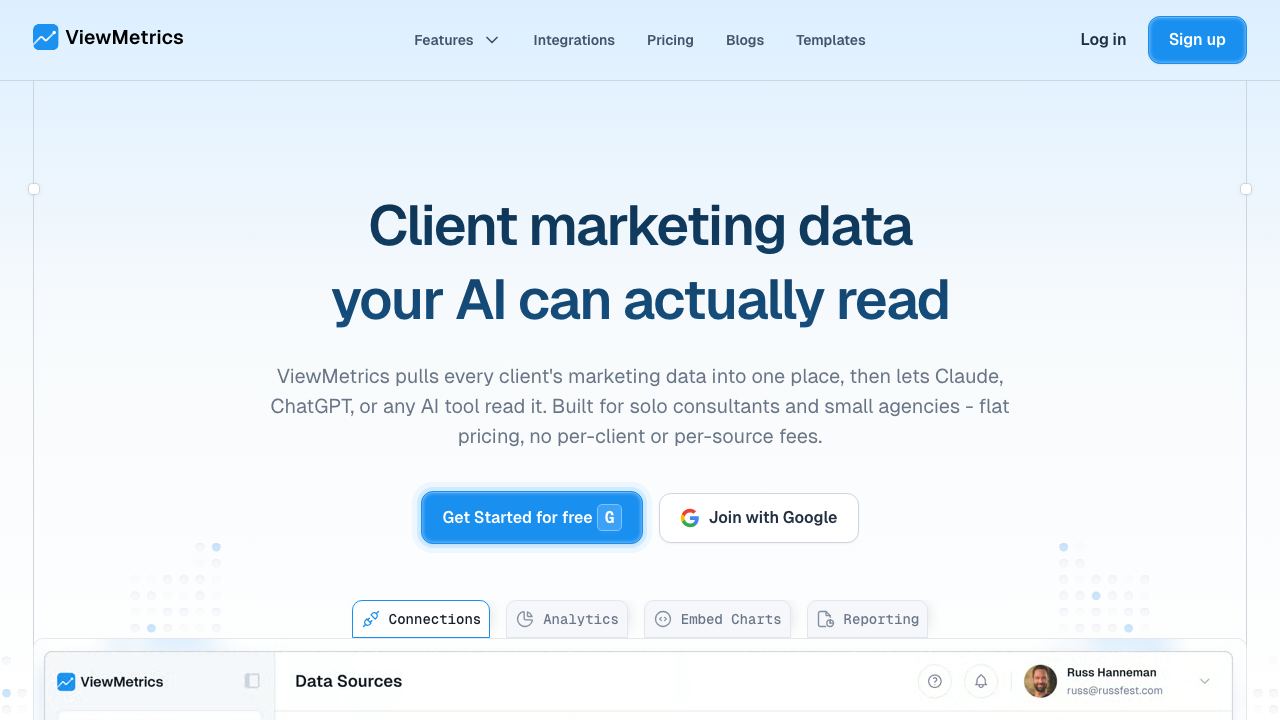 ViewMetrics 网站截图