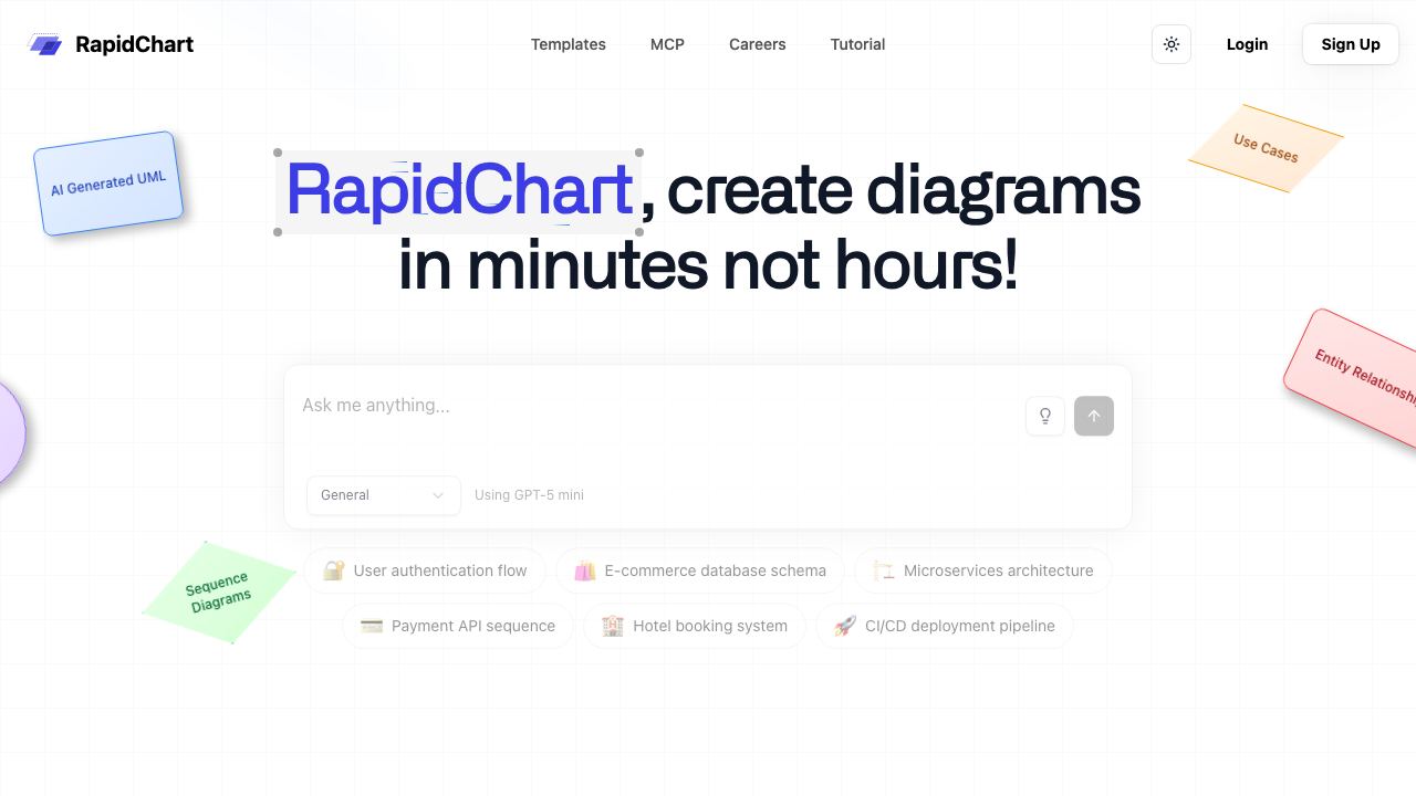 RapidChart.ai website screenshot