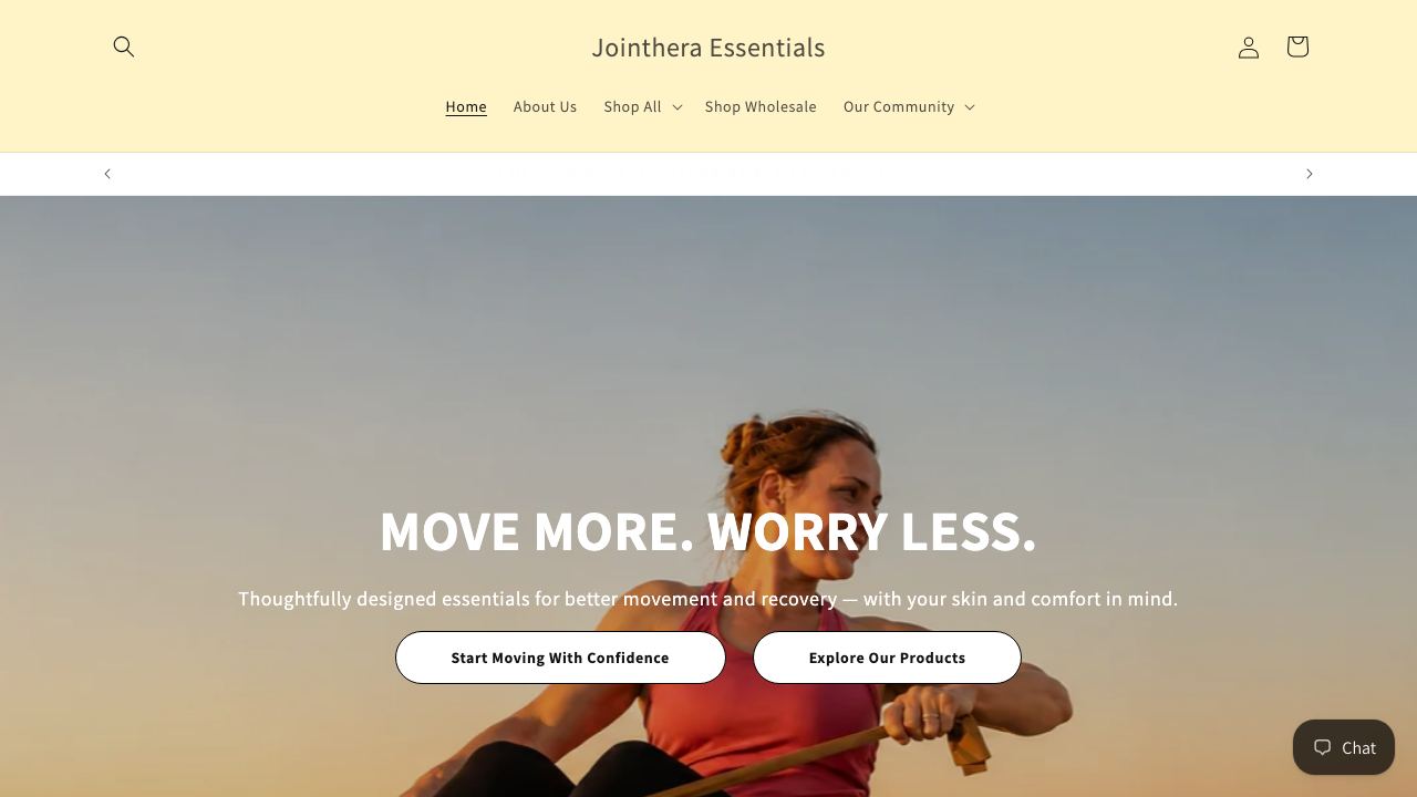 Jointhera website screenshot