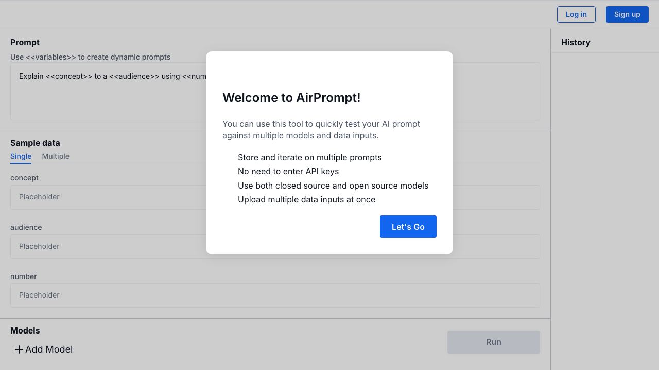 AirPrompt website screenshot