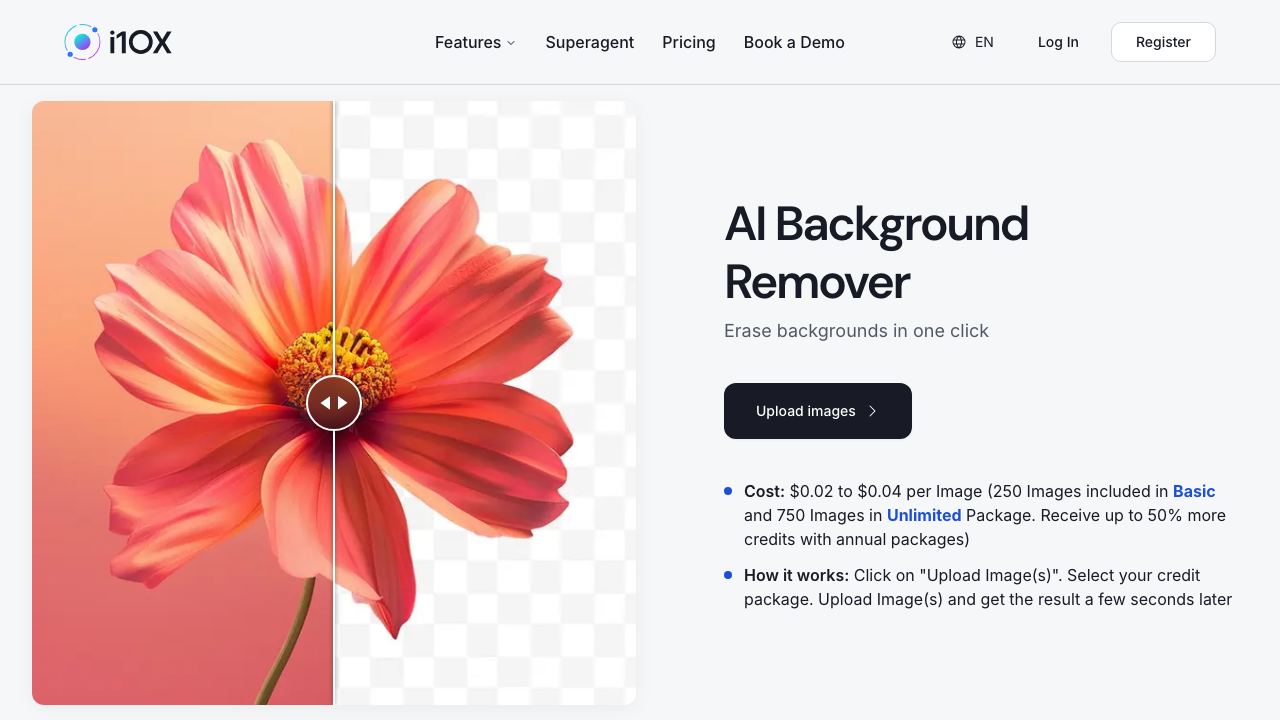 AI Background Remover 网站截图