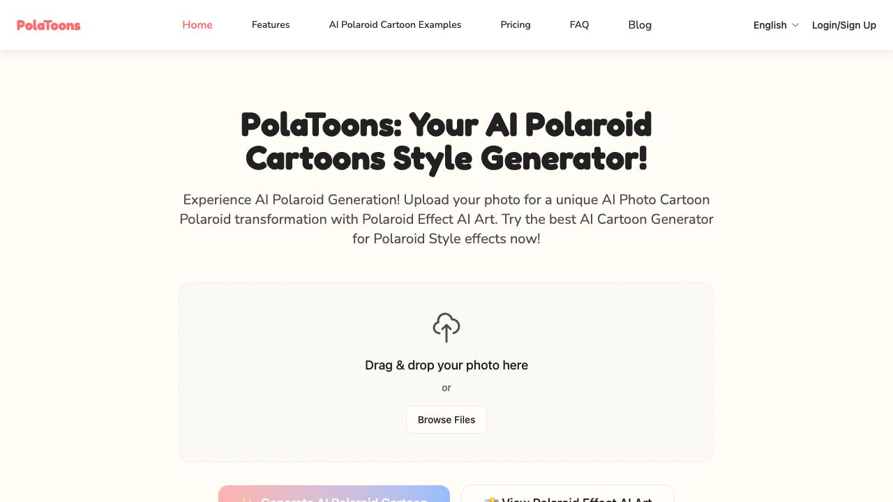 PolaToons 网站截图
