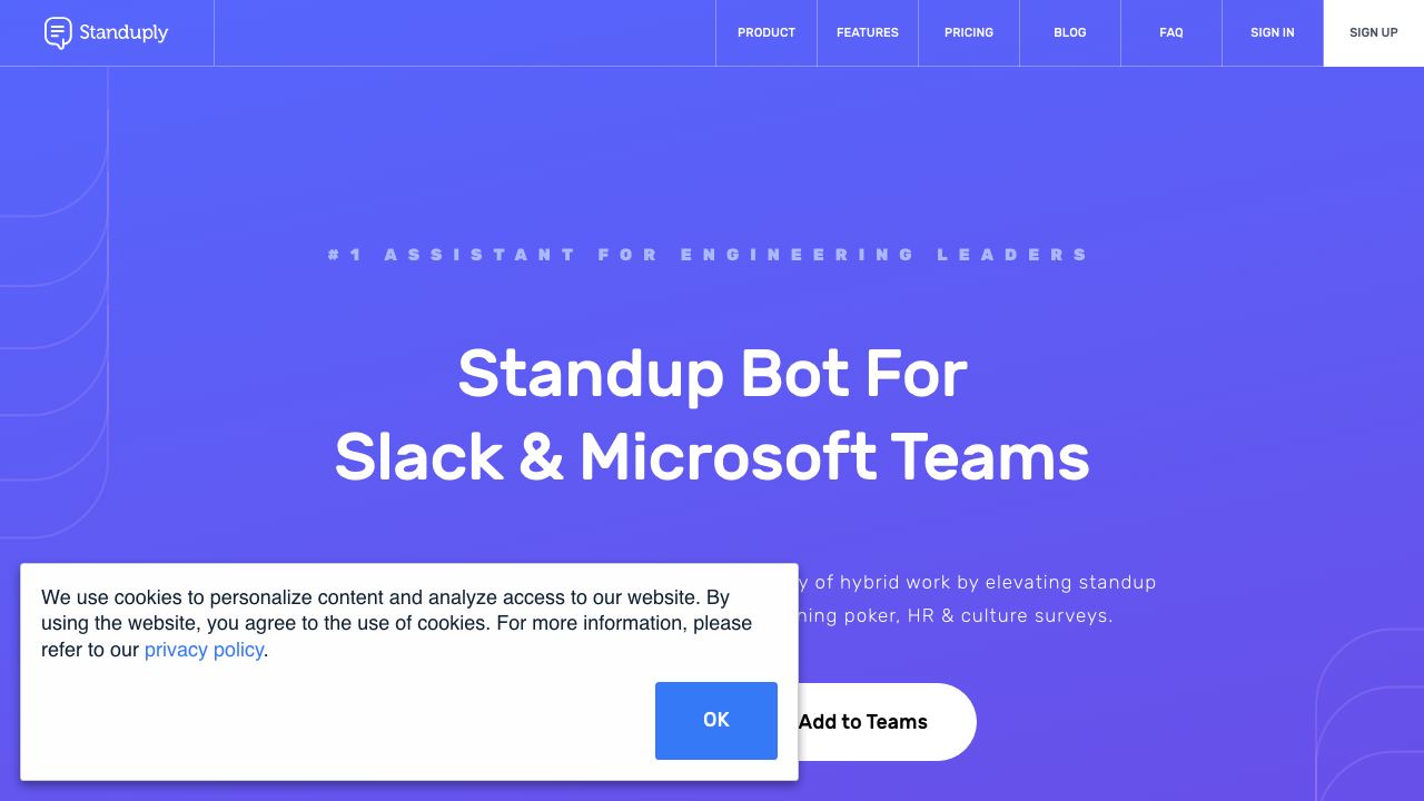 Standuply: Poll & Survey Scrum Bot 网站截图