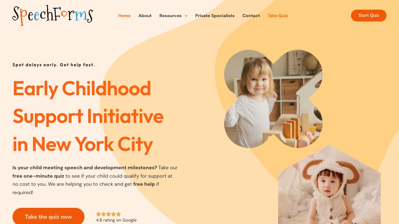 Speechforms website screenshot