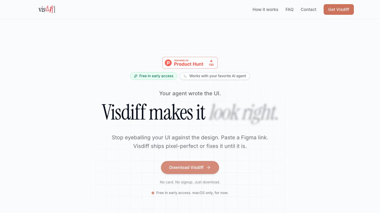 Visdiff website screenshot