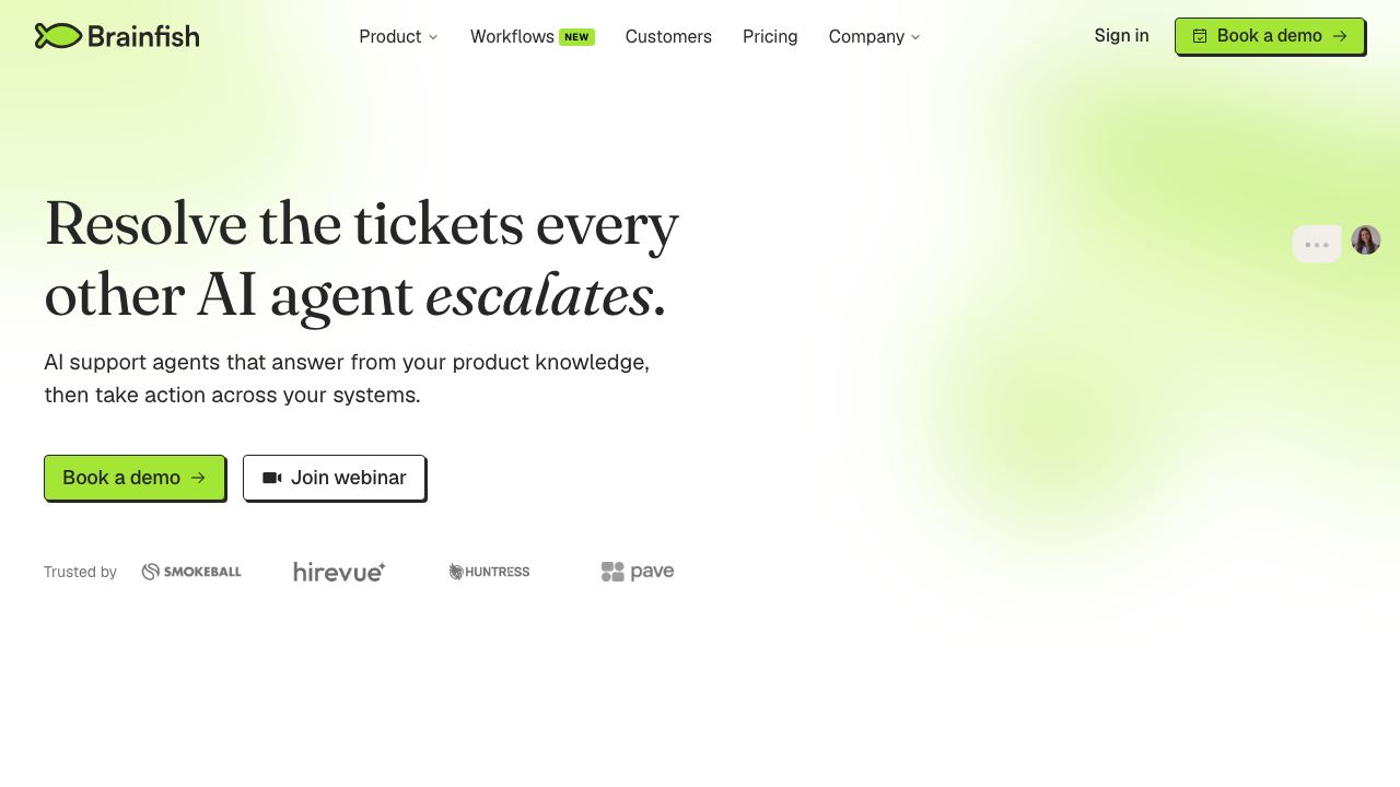 Brainfish website screenshot