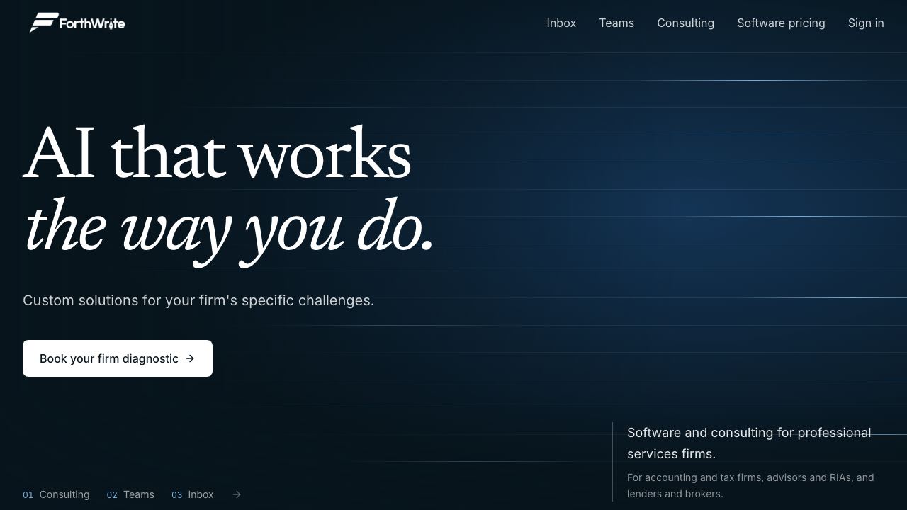 ForthWrite website screenshot