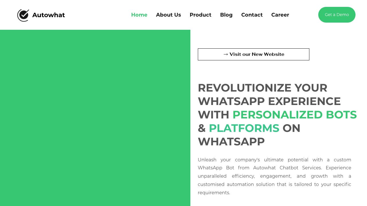 Whatsapp bot 网站截图