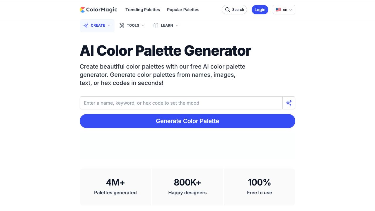 ColorMagic 网站截图