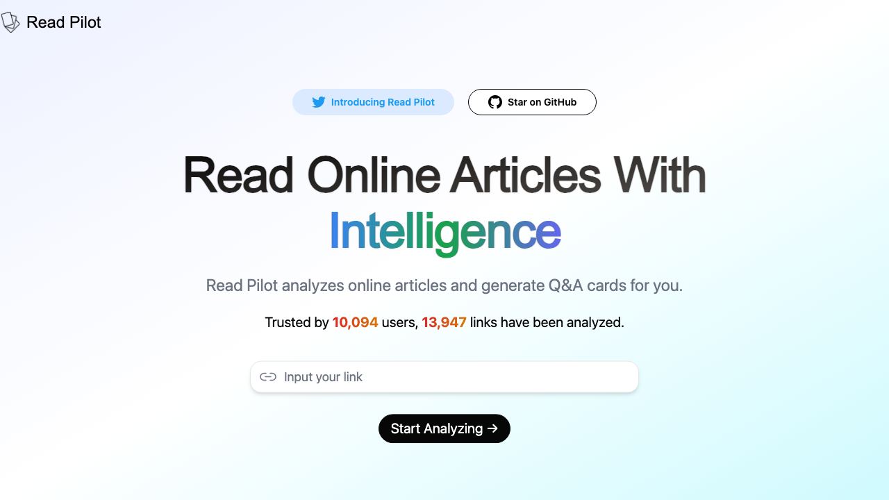 Read Pilot 网站截图