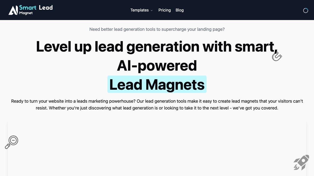 Samrt Lead Magnet 网站截图