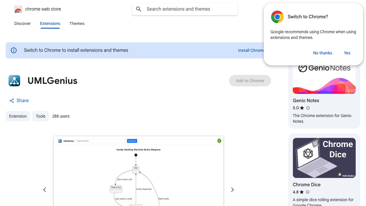 UMLGenius 网站截图