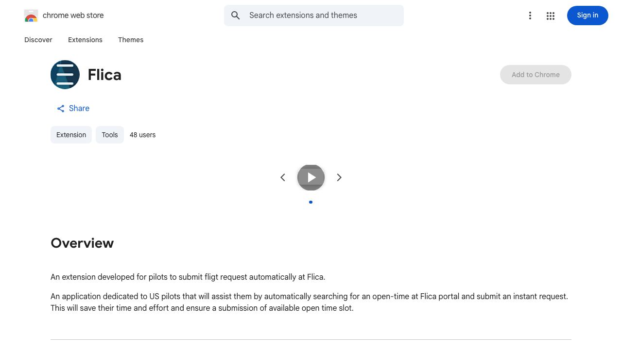 Flica 网站截图