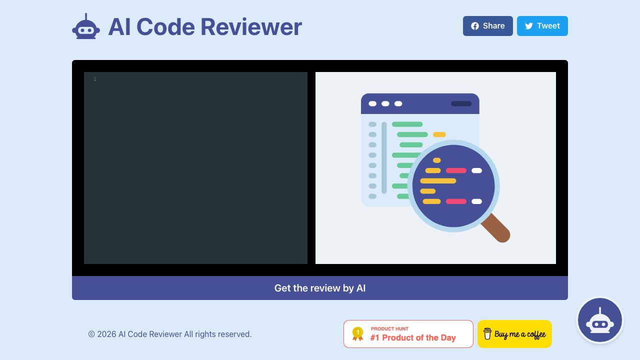 AI Code Reviewer 网站截图
