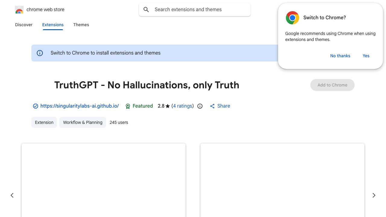 TruthGPT - No Hallucinations, only Truth 网站截图