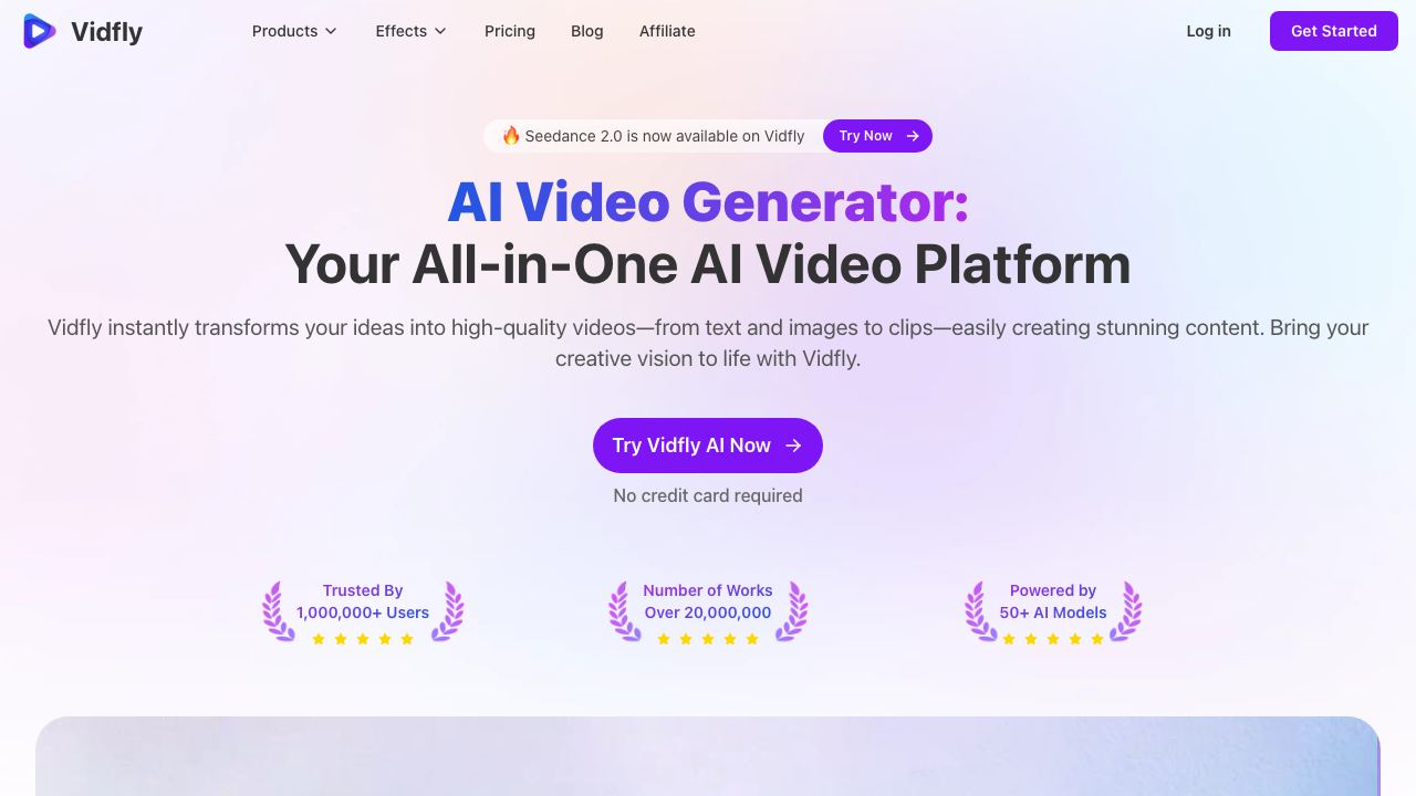 Vidfly website screenshot