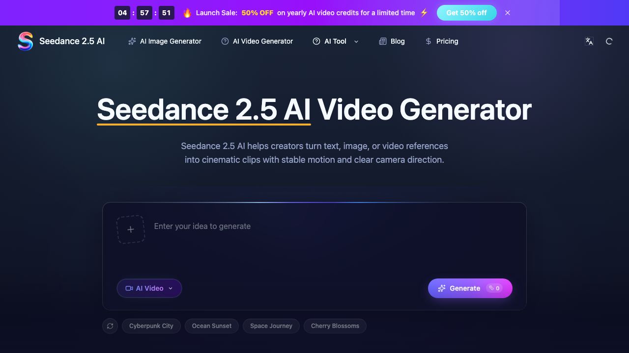 Seedance 2.5 AI - 4 网站截图