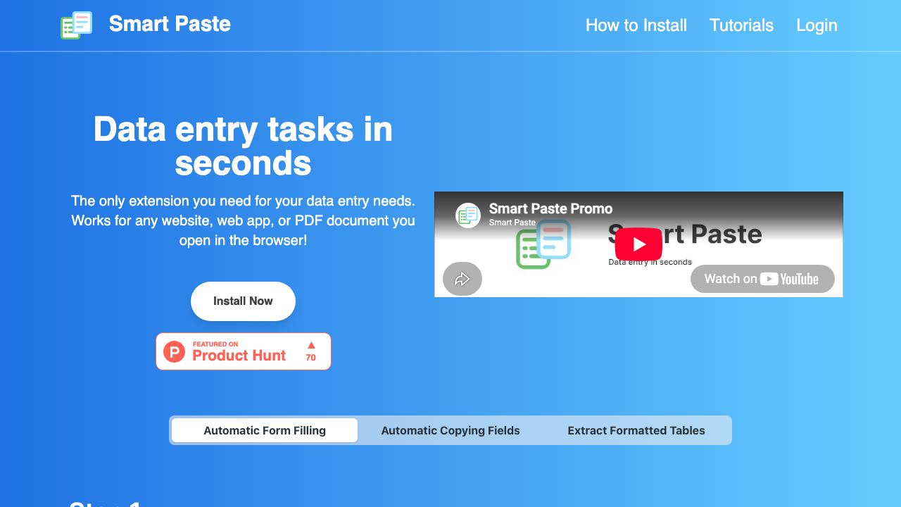 Smart Paste 网站截图