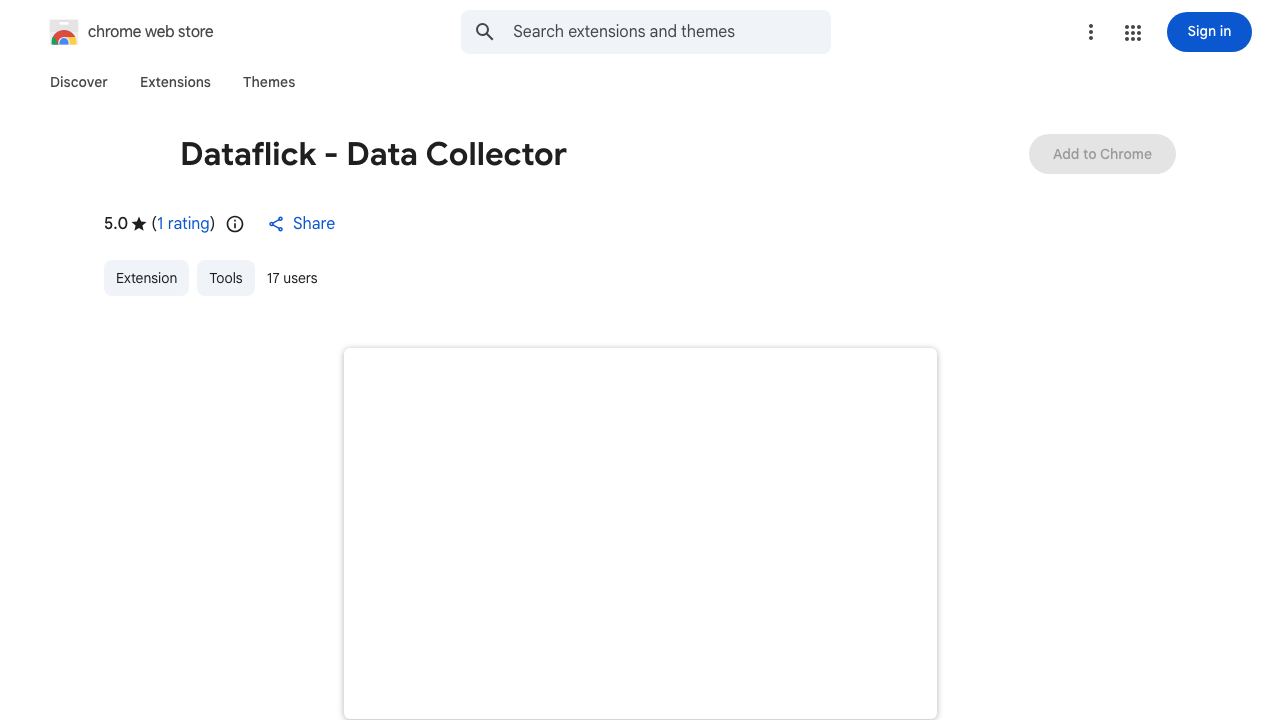 Dataflick - Data Collector 网站截图