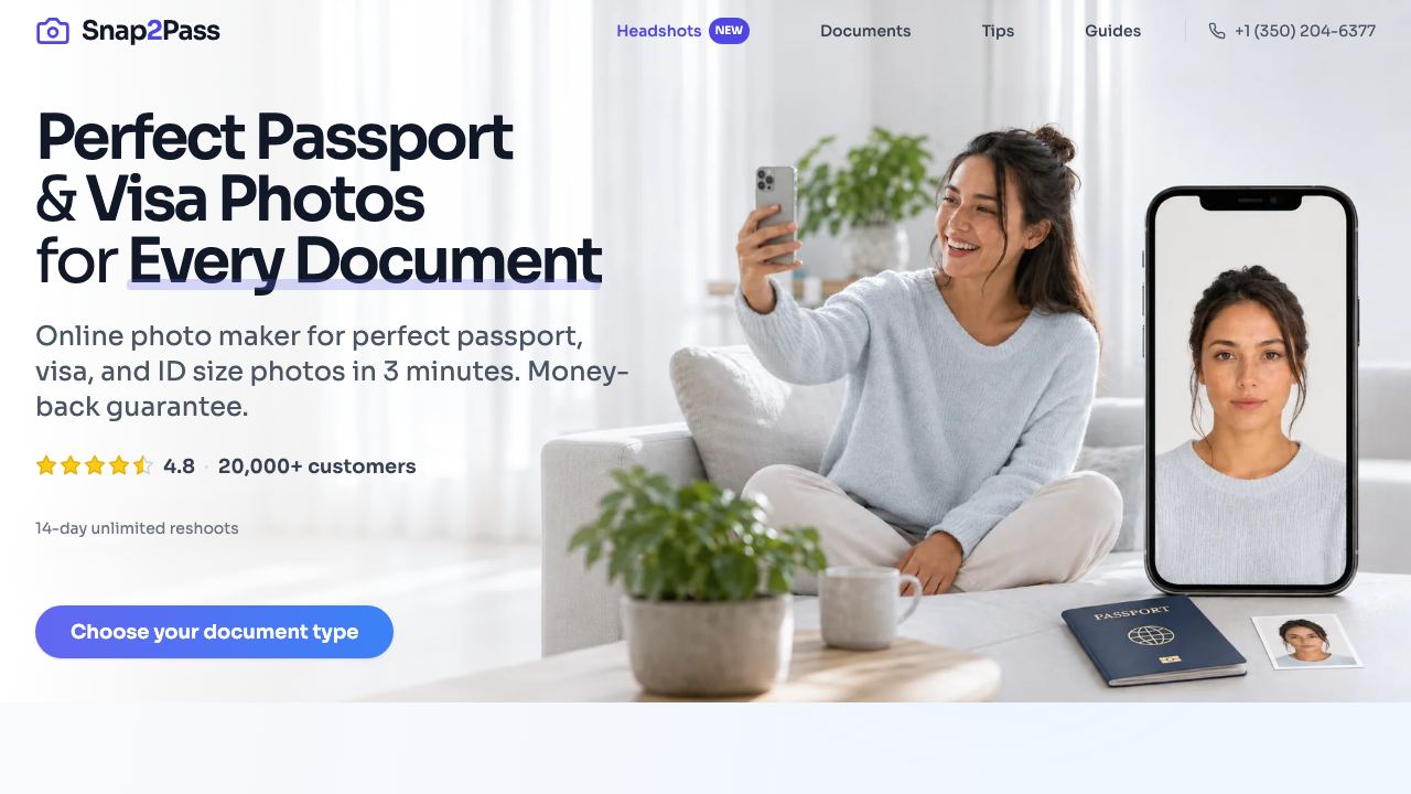 Snap2Pass website screenshot