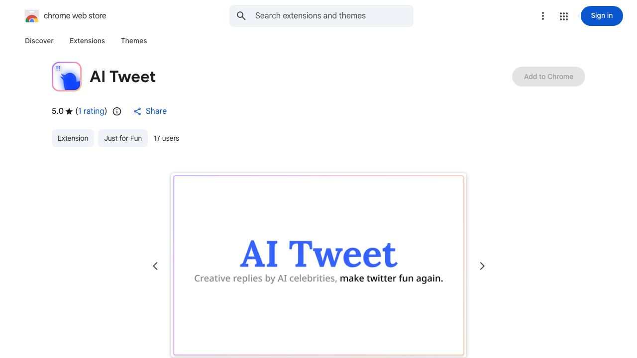 AI Tweet 网站截图