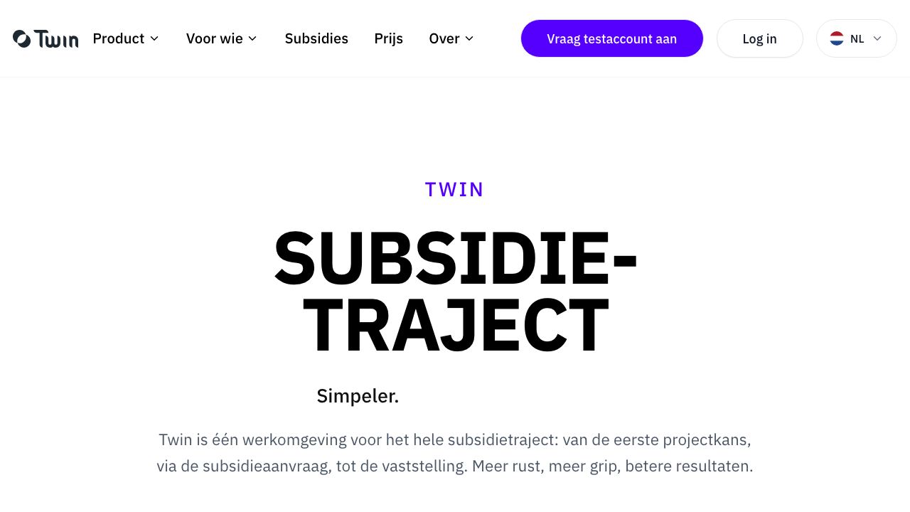 Twin AI website screenshot