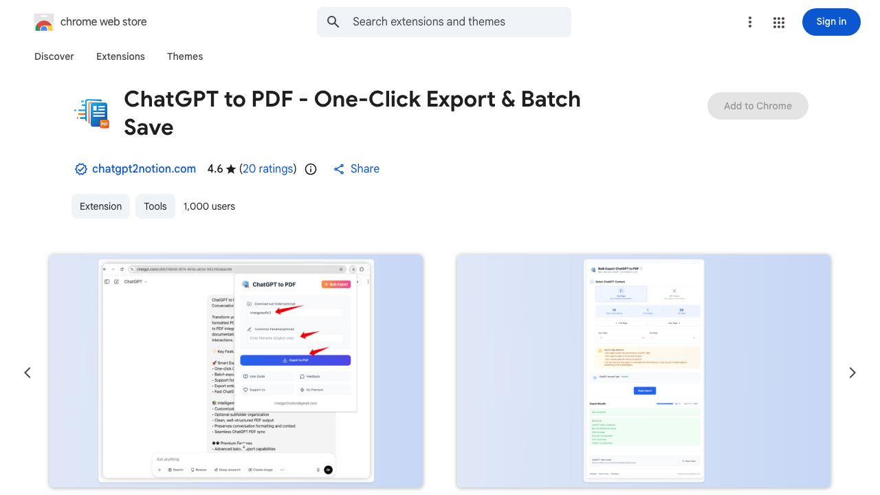 ChatGPT plugin search 网站截图