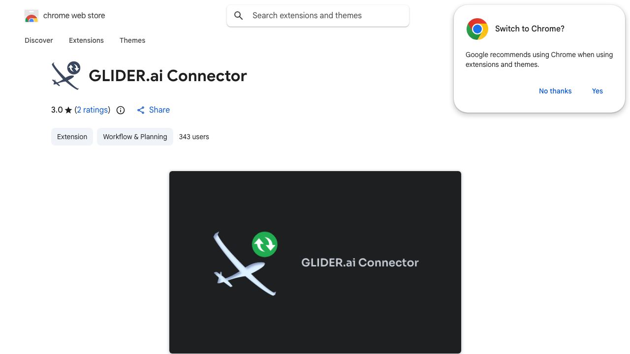 GLIDER.ai Connector 网站截图