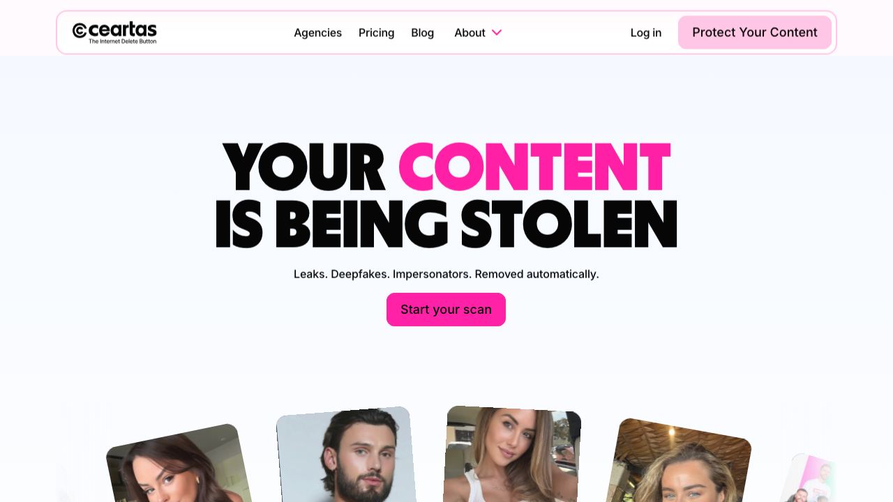 Ceartas DMCA 网站截图