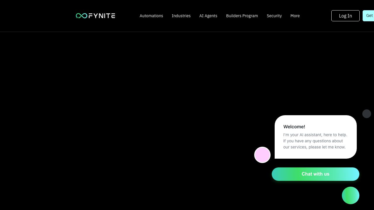 Fynite.AI 网站截图