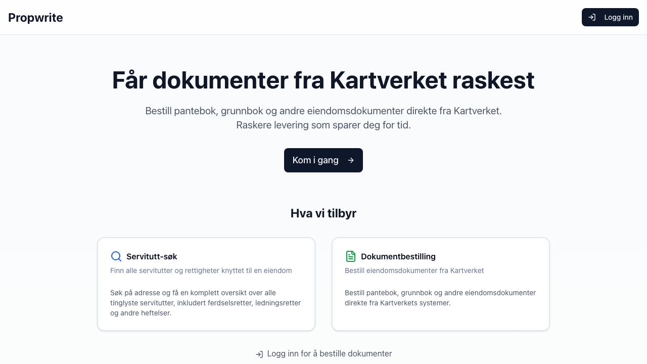 Propwrite website screenshot
