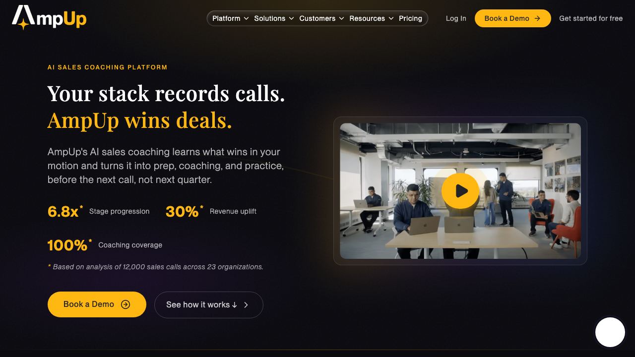 AmpUp website screenshot