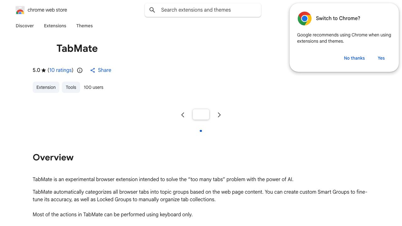 TabMate 网站截图