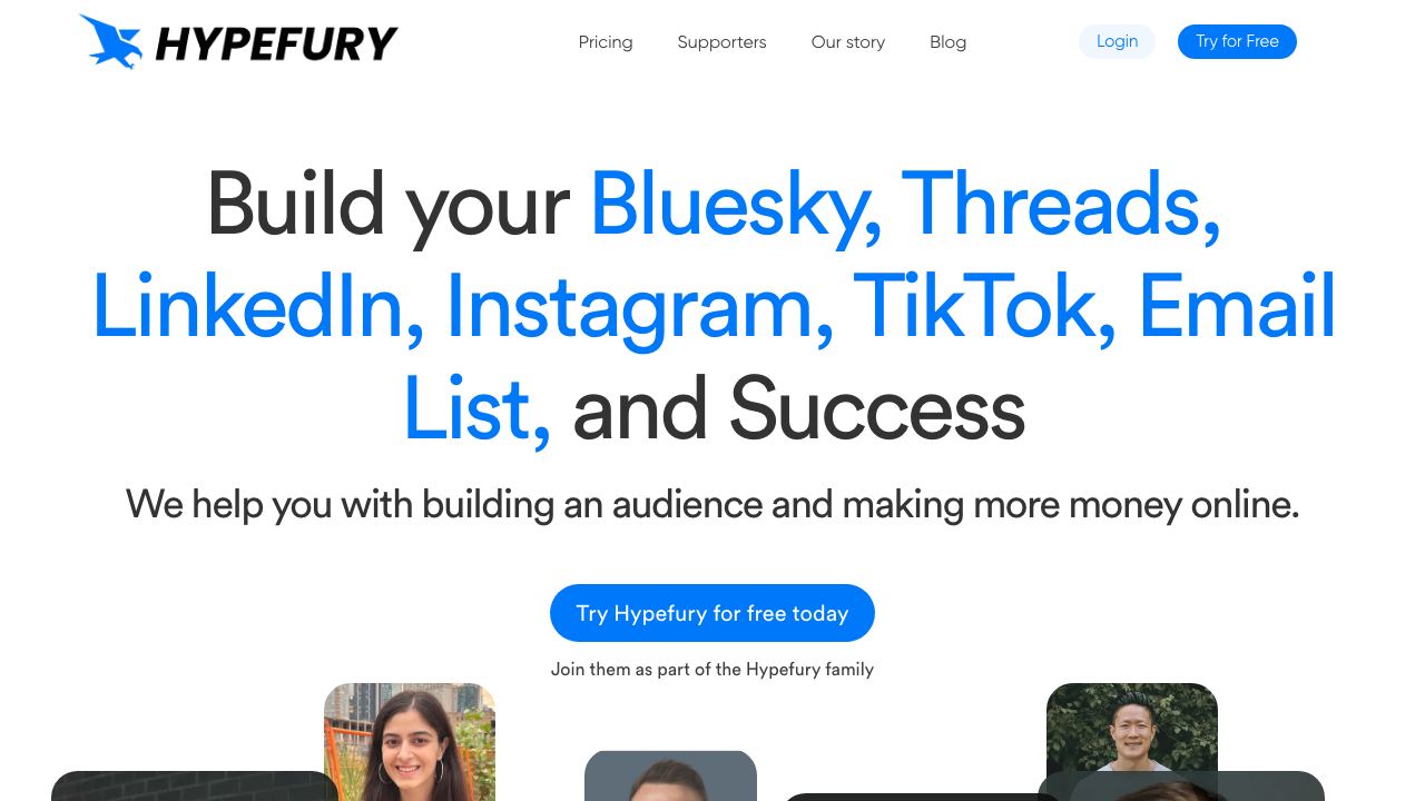 Hypefury 网站截图