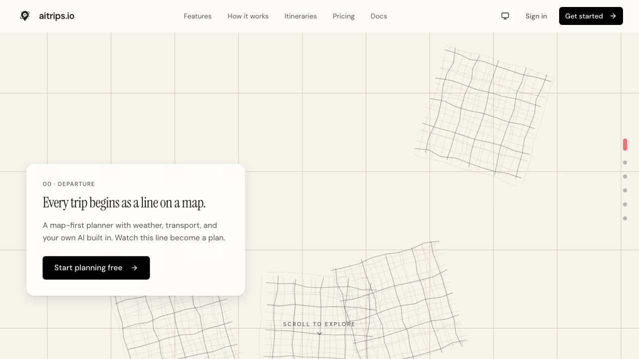 aitrips.io website screenshot