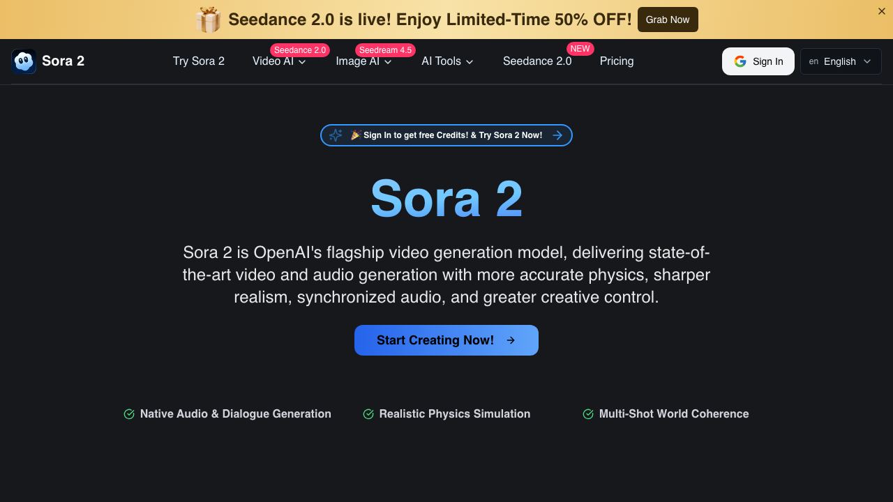 Sora 2 video 网站截图