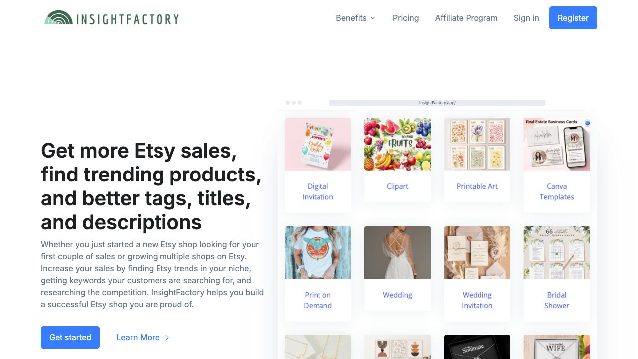 InsightFactory 网站截图